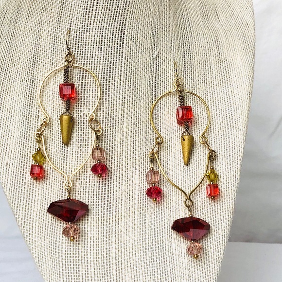 Swarovski Accent Drop Earrings - Picture 3 of 5